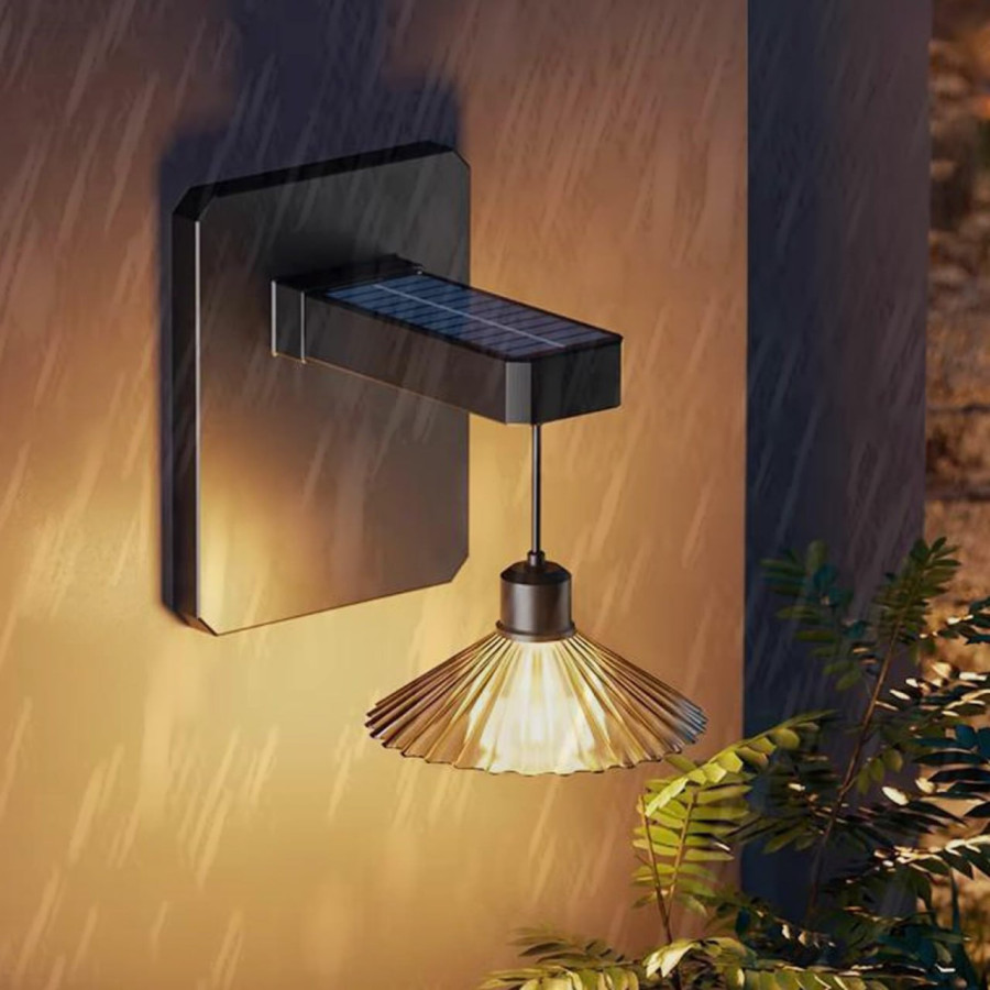 Outdoor Solar Wall Light | Wireless E27 Waterproof Garden Lamp — image 2