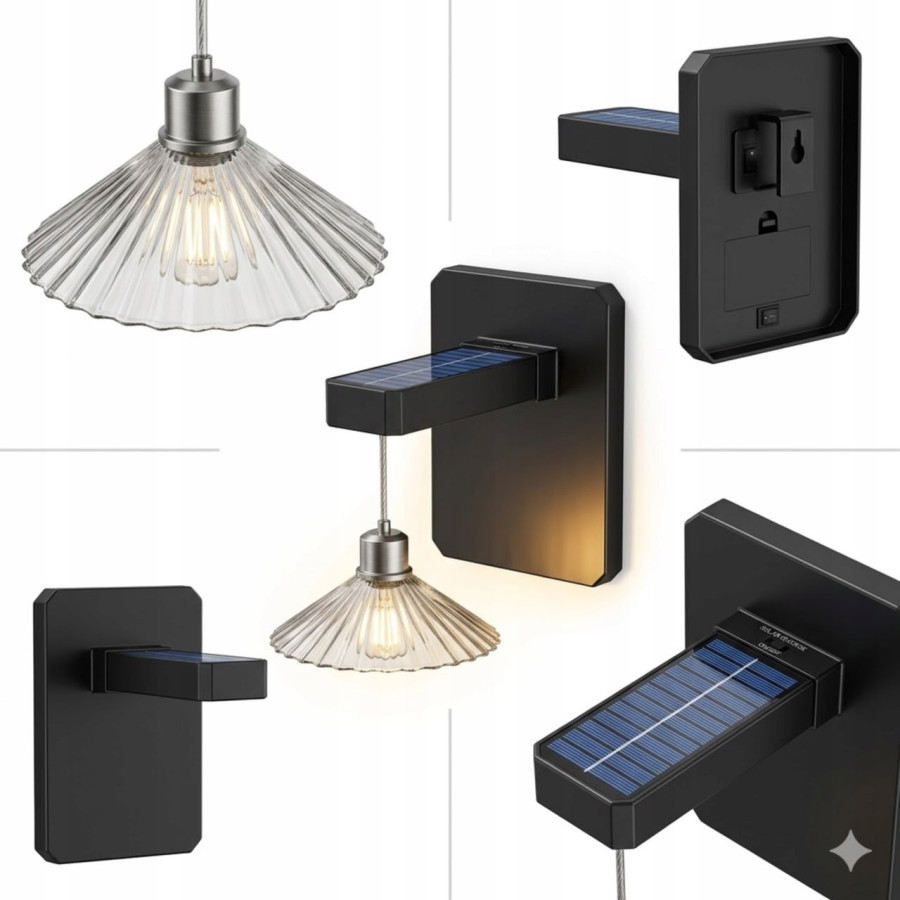 Outdoor Solar Wall Light | Wireless E27 Waterproof Garden Lamp — image 5