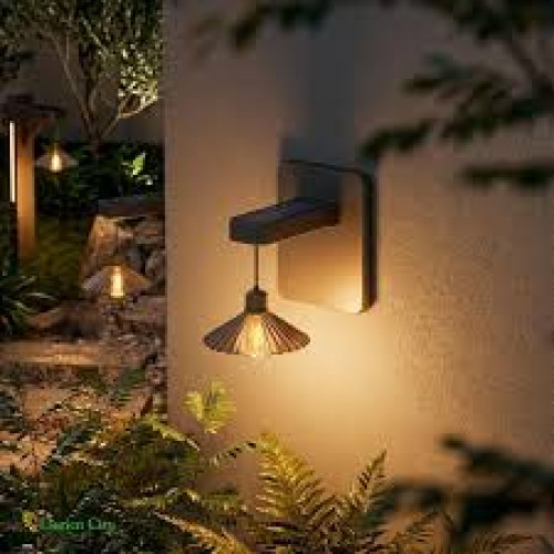 Outdoor Solar Wall Light | Wireless E27 Waterproof Garden Lamp