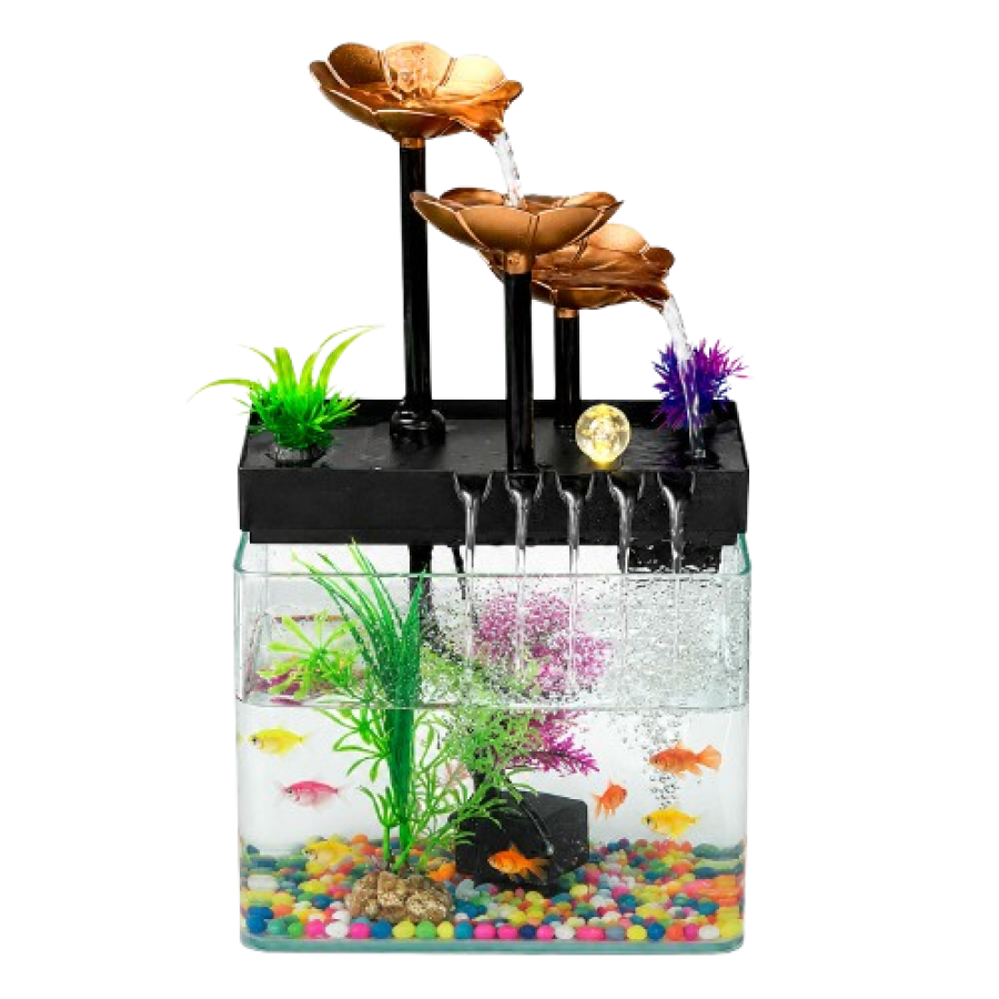 Fish Aquarium | Mini Fish Tank with LED Light — image 2