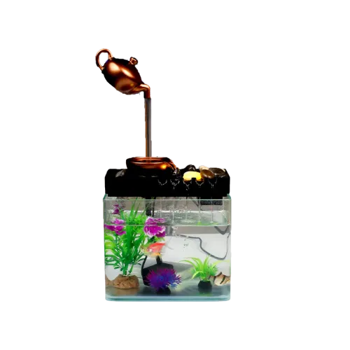 Fish Aquarium | Mini Fish Tank with LED Light