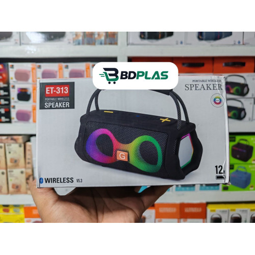 ET-313 Portable Wireless Speaker (RGB, 12h)