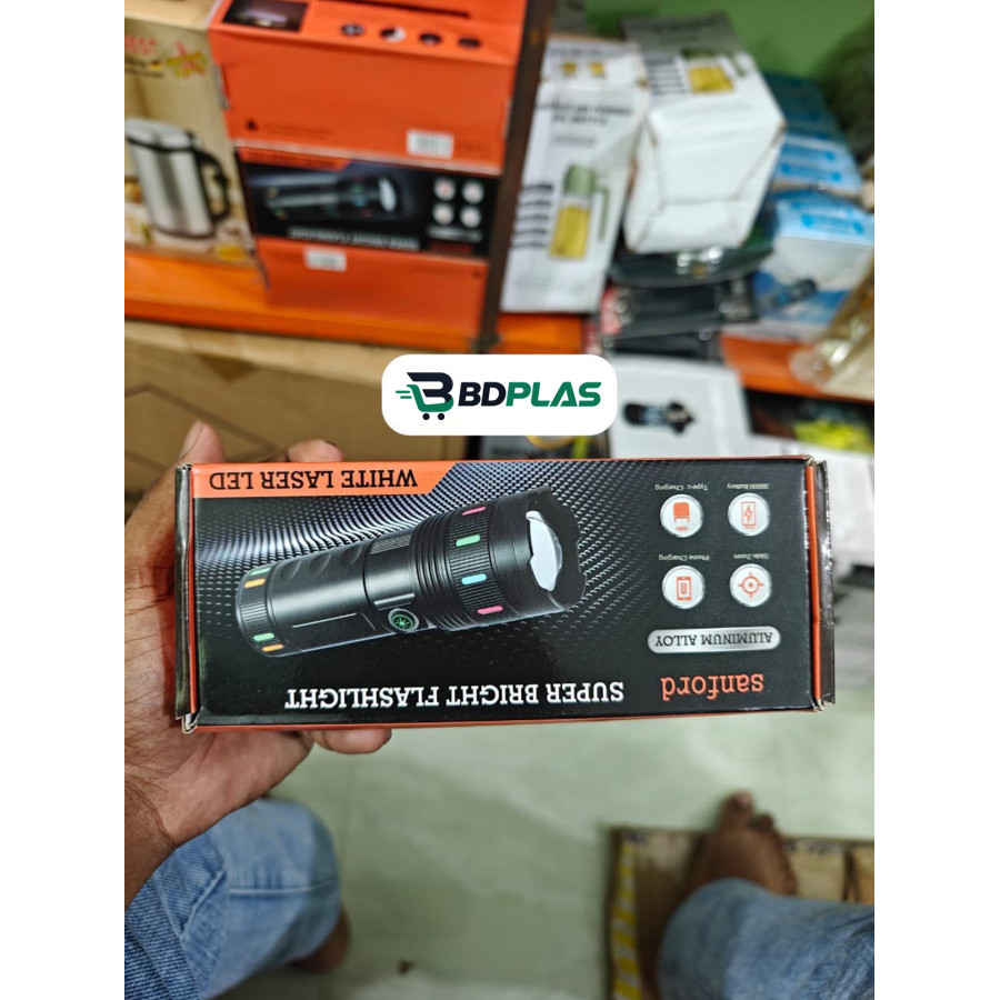 Super Bright Rechargeable Flashlight (White Laser LED) — image 1