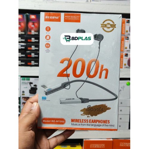 Wireless Neckband Earphones 200h Playtime (RE-NY060)