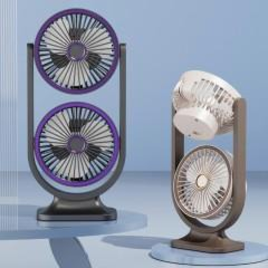 FS-29 Dual Rechargeable Table Fan — image 1