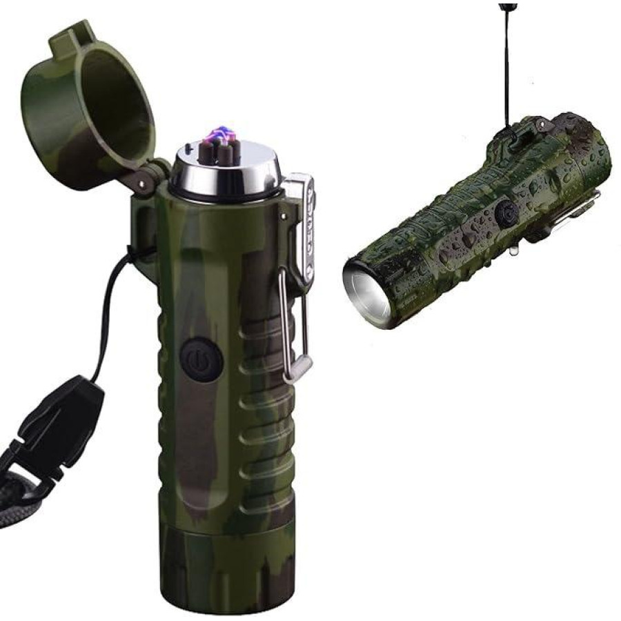 Plasma Arc Lighter with Flashlight — image 1