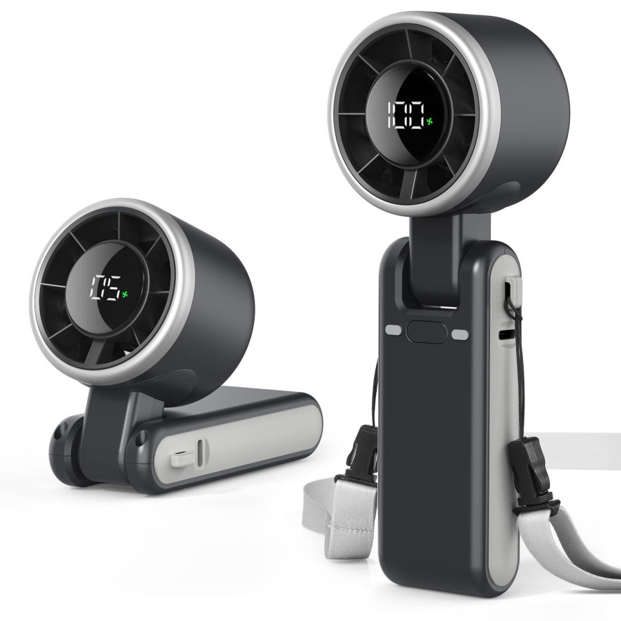 Turbo Handheld Fan with Display — image 1