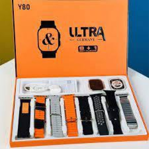 Y80 Ultra Smart Watch Set with 8 Straps