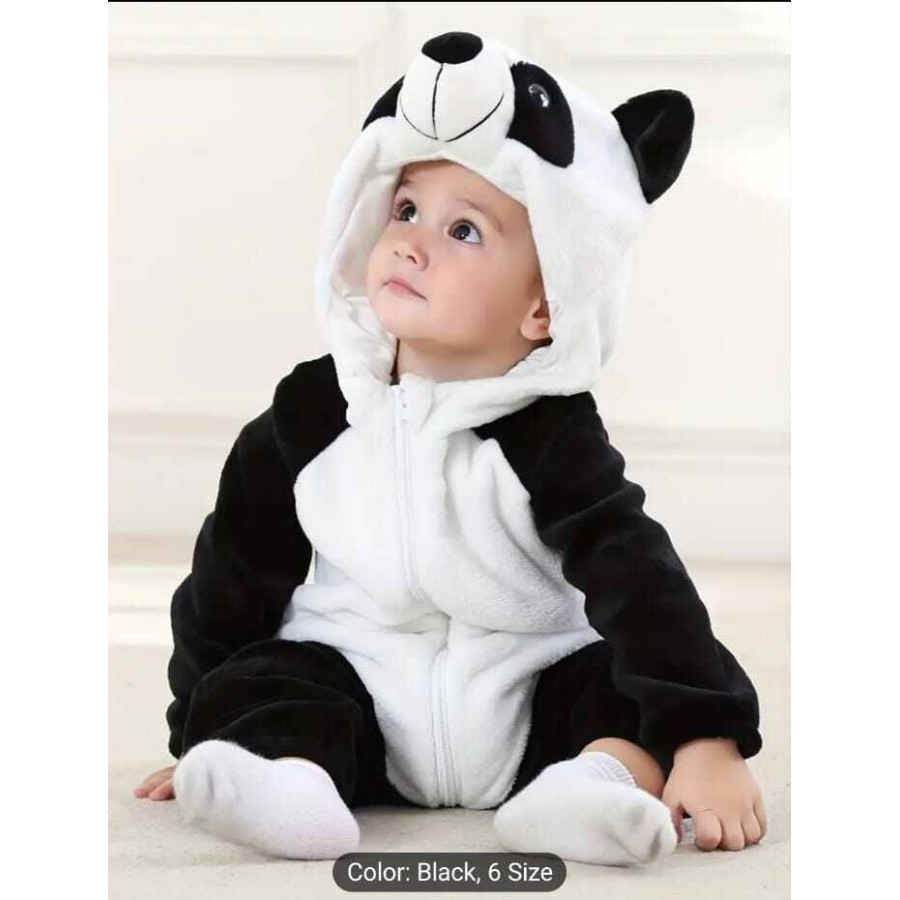 Baby Fleece Hooded Romper — image 1