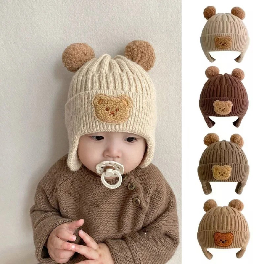 Kids Ear-Flap Knitted Winter Cap — image 1