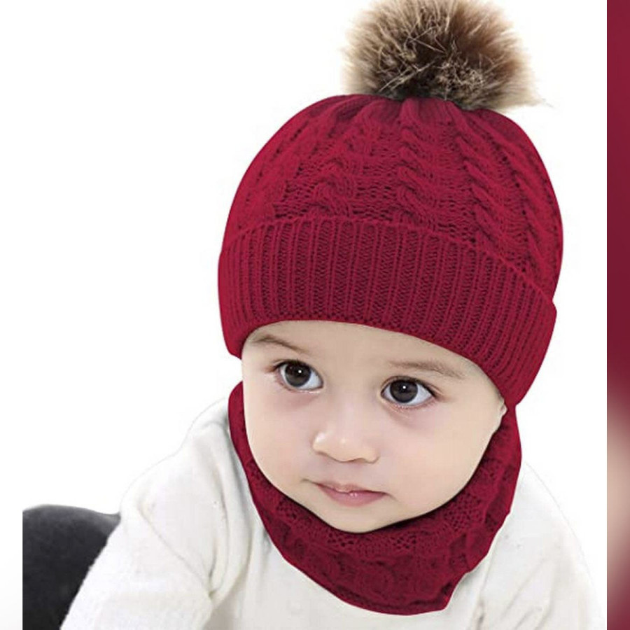 Kids Winter Cap and Muffler Set — image 1
