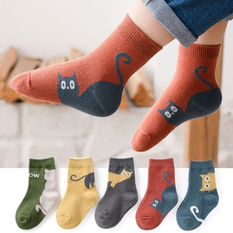 Kids Winter Socks Pack (5 Pairs) — image 1